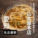 名古屋で味噌煮込みうどんと言えば”山本屋本店”名古屋駅前店で頂きました！